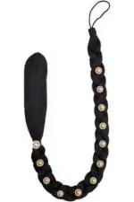 Clixfox Women and Girls Black Synthetic Hair Stone Readymade Bridal Hair Extension