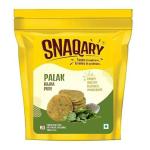 Snaqary Multigrain Palak Bajra Mathi Puri Crispy Namkeen Mathri Tea Snacks Bajra And Palak Flavour 120G Each (Pack Of 4)