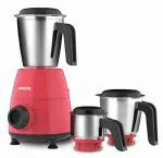 PHILIPS HL7505/02 3 Jar Mixer Grinder (500 Watts, Red)