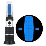 Real Instruments 0-32% Brix Hand Refractometer With ATC For Measuring Fruits Wine Beer Sugars Manual Handheld Refractometer