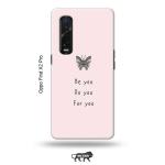 Tweakymod Printed Be You Back Cover For Oppo FIND X2 Pro