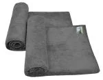 Softspun Grey Microfiber Cloth (Pack of 2)