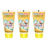 DentoShine Gel toothpaste for Kids Mango Doraemon, Pack of 3 (80 g each)