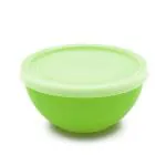 Jaycee Microwave Safe And BPA Free Green Round Virgin Plastic Multipurpose Bowl With Lid - 300 Ml