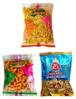 S. Seenivasan Mittai Kadai Mixture, Andhra Muruku, Kadalai Mittai, 250 Gm (Combo Of 3)