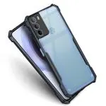 Fashionury Crystal Clear Back Cover for Motorola G31 | 360 Degree Protection | Transparent Back Cover Case for Motorola G31 Black Bumper