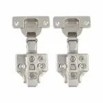 Link Cabinet Hinge| Soft Close| 3D Plate| Full Overlay- 0 Crank| SS Finish (Pack of 2 Pcs) |1 yr Warranty