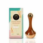 Vintageware Natural Kansa Wand Massager With Teak Wood Handle For Detoxification And Deep Relaxation (Wooden Brown, Large)