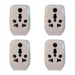 EZVISION MULTI PLUG MAGIC-Pack of 4, White