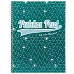 Pukka Pad A4 Size Single Line Ruled Notebook Micro Perforated Pages Green Designer Cover College Ruled 200 Pages 80Gsm Spiral Wirebound 4 Hole Punched Glee Series