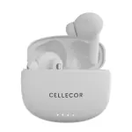 CELLECOR BroPods CB03-ACE TWS with 40 Hours Playtime, Automatic Pairing, HD Sound and 5.1V Bluetooth (White)