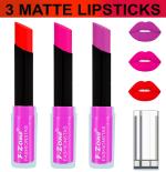 OUR BEAUTY Multicolor Soft And Smooth Touch Velvet Matte Lip Color Combo 32, 10.5 G (Pack Of 3)