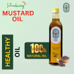 ARIT Wood Pressed Black Mustard Oil - 1Litre | PET Bottle | Kolhu / Kachi Ghani/ Chekku | Mustard Oil.