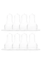 Naughty Kidz Anti Colic Ultra Soft Easy Flow Nipple Pack of 8