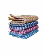 ASH Traders Sircilla Khadi Cotton Handloom Bath Towels Size 36/72Inch(90/180cm) 3/6feet Heavy Quality Pack of 4