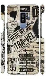 YAPZONE | Designer Back Case Cover for Samsung Galaxy S9 Plus / S9+ | Here We Go Travel |