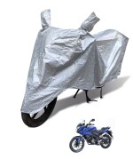 Auto Hub Waterproof Bike Cover Compatible with Bajaj Pulsar 150 -(Fabric:-Polyester, Color:-Waterproof Silver)