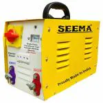Seema Portable Single Phase AC ARC welding machine | Transformer Based | 200 Amps | 16 kg Weight | Yellow Colour | Mild Steel Body | 1 Year Warranty