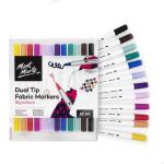 Mont Marte Fabric Markers (Dual TIp, 12)