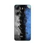 GADGETSWRAP Printed Vinyl Skin Sticker for Tecno Pop 7 Pro - Abstract White Blue