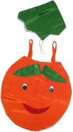 FANCY DRESSESWALE Orange Fruit Dress Cutout For Fancy Dress Compitition Kids Costume Wear (8 - 9 Years)