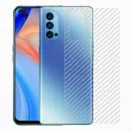 Kite Digital Oppo Reno 4 Back Screen Protective Film Carbon Fiber Skin Transparent Screen Guard Sticker