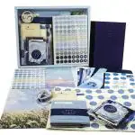 Hasthip Beige Paper Scrapbooking Supplies Scrapbook Kit Gift Set Notebook Washi Tape Stickers Aesthetic Sticker For Bullet Journal