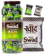 Swad Kaccha Aam Candy (Chatpata Pulse Masala) Jar 500g & Swad Original 50 Toffee Pack, 2 units