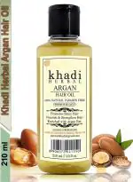 Khadi Herbal Hair Oil, Argan Hair Oil For Shiny Nourished Hair (Pack Of-1)