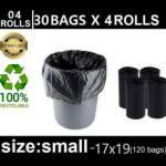 Bruzzline Black Medium Garbage Bag 6 ltr - 120 Pcs