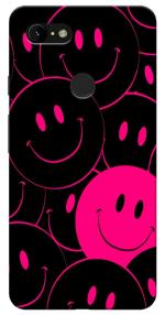 MobiEra Google Pixel 3XL Pink Smiley Design Plastic Hard Case Cover