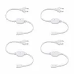 RG7 White 220V AC Rope Light Connector for LED, SMD 2835-120 (Pack of 4)