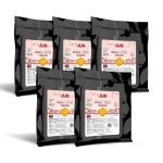 JIJO Khakhra 5 Pcs Combo Masala Square Khakhra |Snacks| Roasted| Diet(900g, Pack of 5*180g)