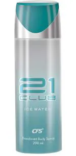 CFS 21 Club Ice Water Deodorant for Unisex, 200 ml