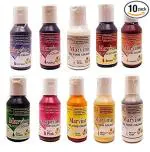 Marvino 10 Shades of Gel Food Color Food Edible Colours for Icing