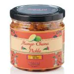 Swadi By Anju Mango Chana Pickle (250gm) Rajasthani Aam Ka Achar Traditional Mango Chana Pickle Made with Mustard Oil - No Preservatives (100% Natural)
