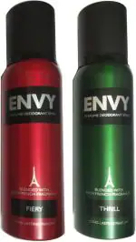 Envy Fiery Deodorant Spray, Thrill Deodorant Spray Body Spray, 120 Ml (Pack Of 2)