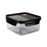 Lock & Lock Tritan Modular Transparent Leakproof Plastic Food Container With Brown Lid 1 L