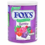 Fox's Crystal Clear Mix Berries Flavoured Candy Tin, 180 g