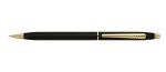 UNOMAX Celebra Ball Pen with Jet Ink Technology | Matt Black Body with Glossy Gold Plated Clip | 0.7mm Tip, Use for fine writing, Perfect for gifting