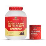 B2 Nutrition Irish Chocolate Delicious Hardcore Lean Gainer 3 kg with Glutamine