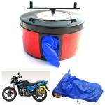 BIKEBLAZER Blue Hero Splendor, Glamour, Passion, HF Dawn, Deluxe and Achiever Nylon Semi Automatic Bike Cover