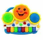 RK HUB Drum Keyboard Musical Toys with Flashing Lights, Animal Sounds and Songs