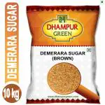 Dhampur Green 10Kg Demerara Sugar | 1Kg x 10 Packs