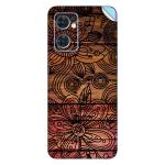 GADGETSWRAP Printed Vinyl Skin Sticker for Oppo Reno 7 - Patterns Background Dark Wooden