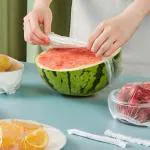 DORLANK 100 PCS Fresh Keeping Bags, Reusable Elastic Food Storage Covers,Stretch Adjustable Bowl Lids, Universal Kitchen Wrap Seal Bags for Cover Food (Plastic | 100 Pcs | Multicolor)