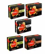 GRABOLL Handmade Cookies Honey Oats, Jeera, Dryfruits, Coconut Cookies Gormet with Goodness of Cow 200 Gram Each (Pack of 5)