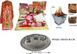 KAVIM Navratri Pooja samagri, thali ,Photo , Hawan Cup, ( 36 Items) Prayer Kit
