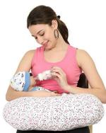 Nene Nene Nursing Pillow Cover | Arrow Pattern Slipcover | Best for Breastfeeding Moms | Soft Fabric Fits Snug On Infant Nursing Pillows to Aid Mothers While Breast Feeding | Great Baby Shower Gift-Pink