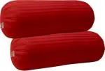 JDX Micro Fiber Bolster Filler | Bolster 15x34 Inches Set of 2 |Red Bolster for Sofa